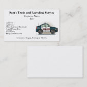 警察の障害物車の警察官車 名刺 (正面/裏面)