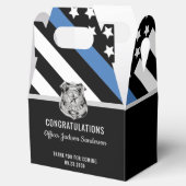 警察の青いラインの旗 おめでとう 退職 フェイバーボックス (オープン)