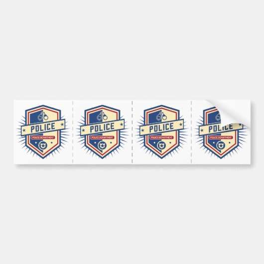 警察の頂上 バンパーステッカー (正面)