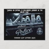 警察の馬車でのハロウィーンの旅 シーズンポストカード (正面)