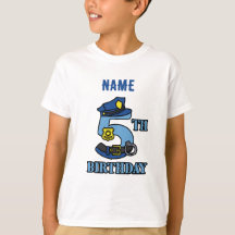 警察の5th誕生日Tシャツ