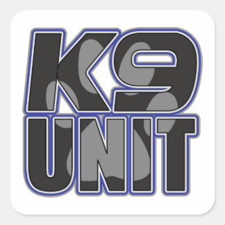 警察のK9ユニットのポープリント スクエアシール