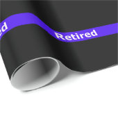 警察のRetirtedの薄いブルーライン ラッピングペーパー (ロールコーナー)
