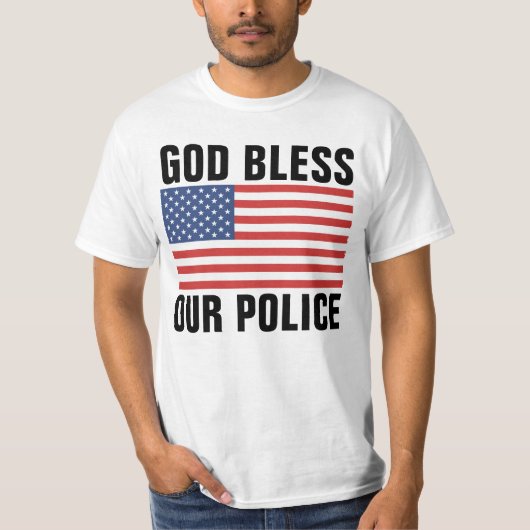警察のTシャツを祝福せよ Tシャツ (正面)