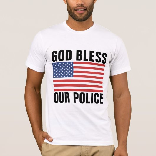 警察のTシャツを祝福せよ Tシャツ (正面)