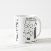 警察はチロポジストの侵入を調査する コーヒーマグカップ (正面右)