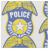 警察はバッジを保護し、機能します ファブリック (クローズアップ)