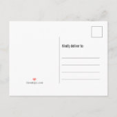 警察はブルーラインモノグラムので新しい住所を薄くします 案内ポストカード (裏面)