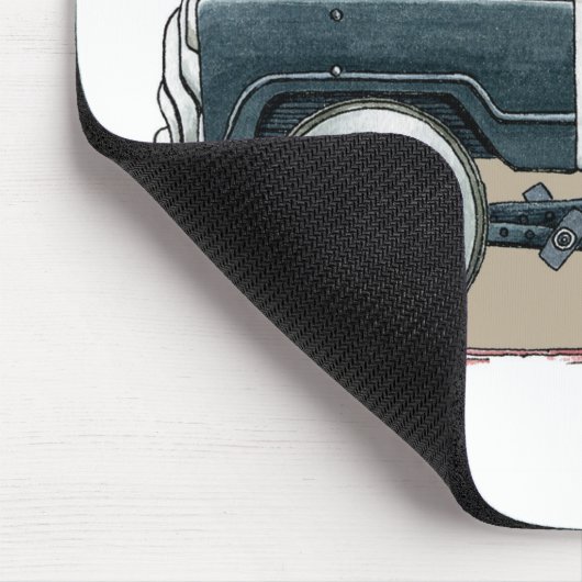 警察はマウスパッド車の警察官車のペダルを踏みます マウスパッド (コーナー)