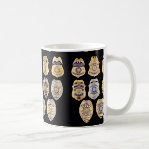 警察はマグに記章を付けます コーヒーマグカップ