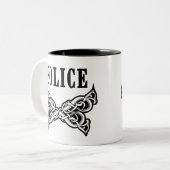 警察は入れ墨します ツートーンマグカップ (正面左)