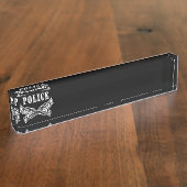 警察は入れ墨します デスクネームプレート (側面)