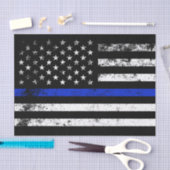 警察は動揺してな米国旗のスタイルを作りました 薄葉紙 (クラフト)