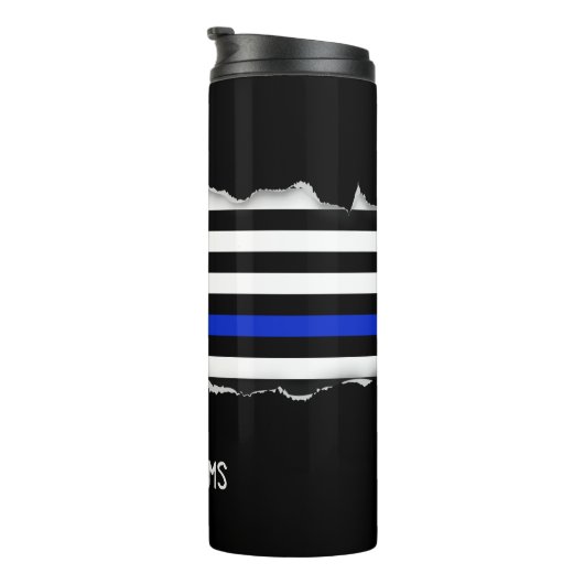 警察は引き裂かれて見ます名前をカスタムするを印を付けます タンブラー (回転右)