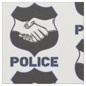 警察は振動を渡します ファブリック (クローズアップ)