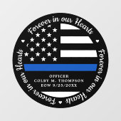 警察は永遠に私たちのハートで追悼 ウィンドウサイン (シート)