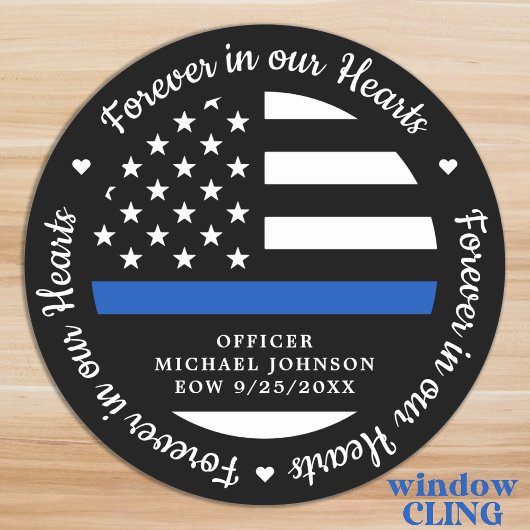 警察は永遠に私たちのハートで追悼 ウィンドウサイン