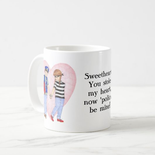 警察は私のマグカップになる コーヒーマグカップ (正面左)