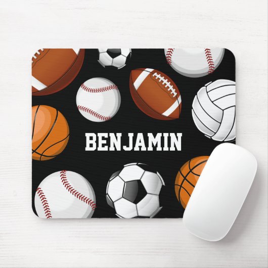 警察は米国旗の名前をカスタムするの黒のスタイルを作りました マウスパッド (マウス)