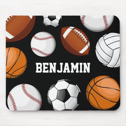 警察は米国旗の名前をカスタムするの黒のスタイルを作りました マウスパッド (正面)