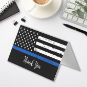 警察は細い青パーソナライズされた線に感謝 名刺