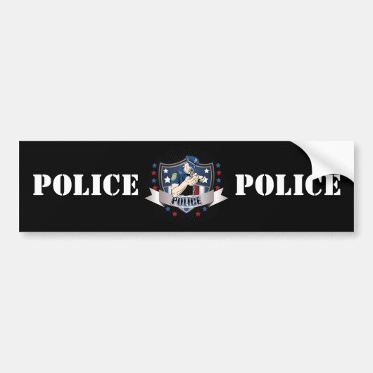 警察は頂点に達します バンパーステッカー (正面)