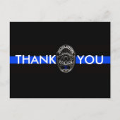 警察への感謝のはがき ポストカード (正面)