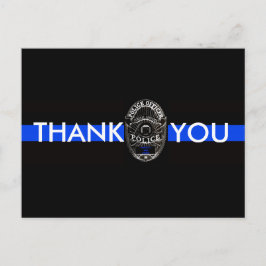 警察への感謝のはがき ポストカード