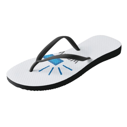 警察または救急車のサイレン ビーチサンダル (アングル)