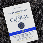 警察をテーマにしたイベント |ディナーモノグラム招待状 招待状