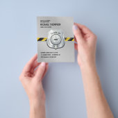 警察をテーマにした卒業パーティーの写真招待状 チラシ (手)