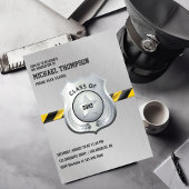 警察をテーマにした卒業パーティー招待状 招待状