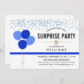 警察をテーマにした驚きのパーティー 招待状 (正面/裏面)