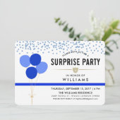 警察をテーマにした驚きのパーティー 招待状 (スタンド正面)