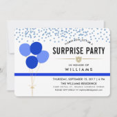 警察をテーマにした驚きのパーティー 招待状 (正面)