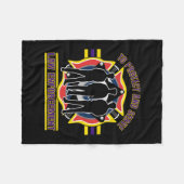 警察を保護し、役立って下さい フリースブランケット (正面(横))