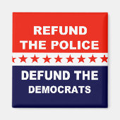 警察を払い戻す民主党を救済する マグネット (正面)