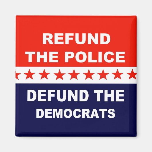 警察を払い戻す民主党を救済する マグネット (正面)