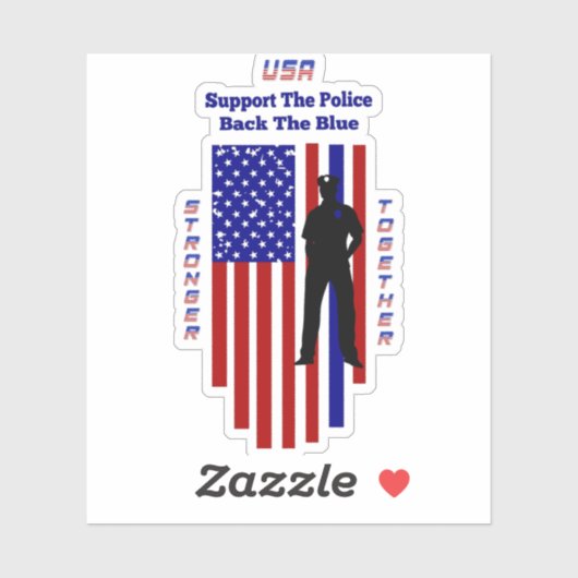 警察を支援する シール (シート)