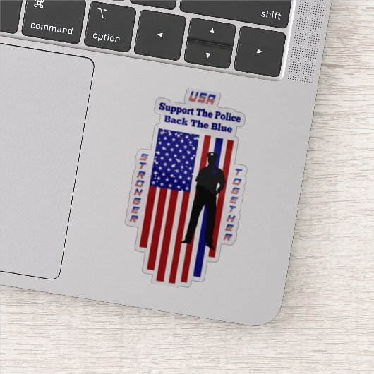 警察を支援する シール (詳細)