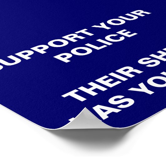 警察を支援する ポスター (角)