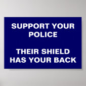 警察を支援する ポスター (正面)