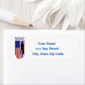 警察を支援する ラベル (インサイチュ)