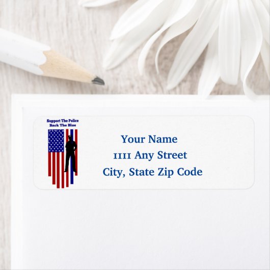 警察を支援する ラベル (インサイチュ)