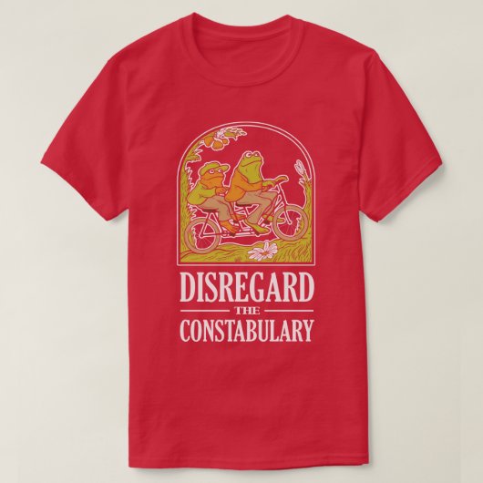警察を無視する Tシャツ (デザイン正面)