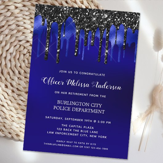 警察エレガント退職 招待状