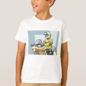 警察オートバイ警官法執行 Tシャツ (正面)