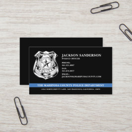 警察カスタムロゴ法執行部 名刺