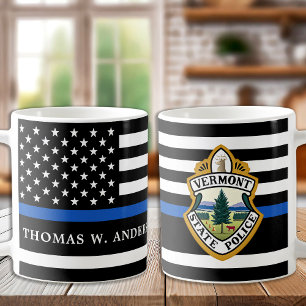 警察カスタムロゴ法執行 コーヒーマグカップ