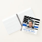 警察カスタム写真退職パーティーゲストブック ノートブック (内部)